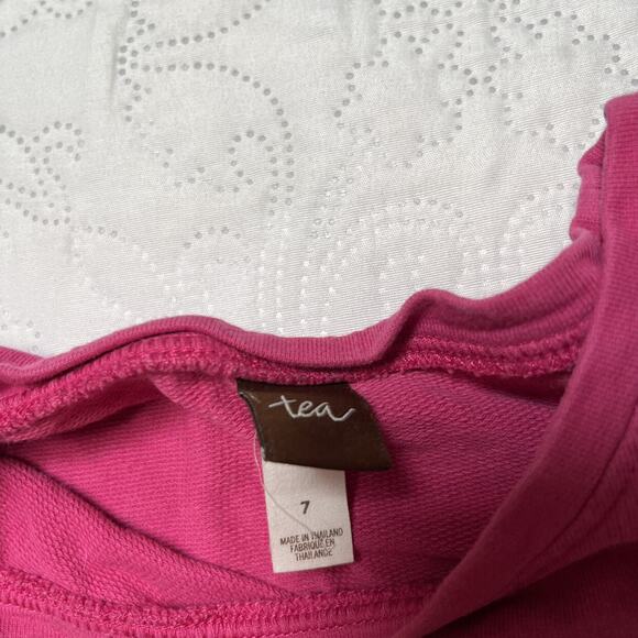 Tea Collection Pocket Sweatshirt Dress Size 7 - Picture 5 of 6